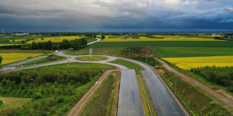18.05.2025. Budowa obwodnicy Opatowa w ciągu dróg DK9 i S74 / Fot. Jarosław Kubalski – Radio Kielce