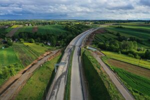 18.05.2025. Budowa obwodnicy Opatowa w ciągu dróg DK9 i S74 / Fot. Jarosław Kubalski – Radio Kielce