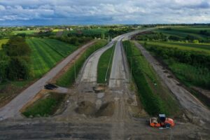 18.05.2025. Budowa obwodnicy Opatowa w ciągu dróg DK9 i S74 / Fot. Jarosław Kubalski – Radio Kielce