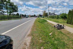 01.05.2025. Kleczanów. Wypadek / źródło: KPP Sandomierz
