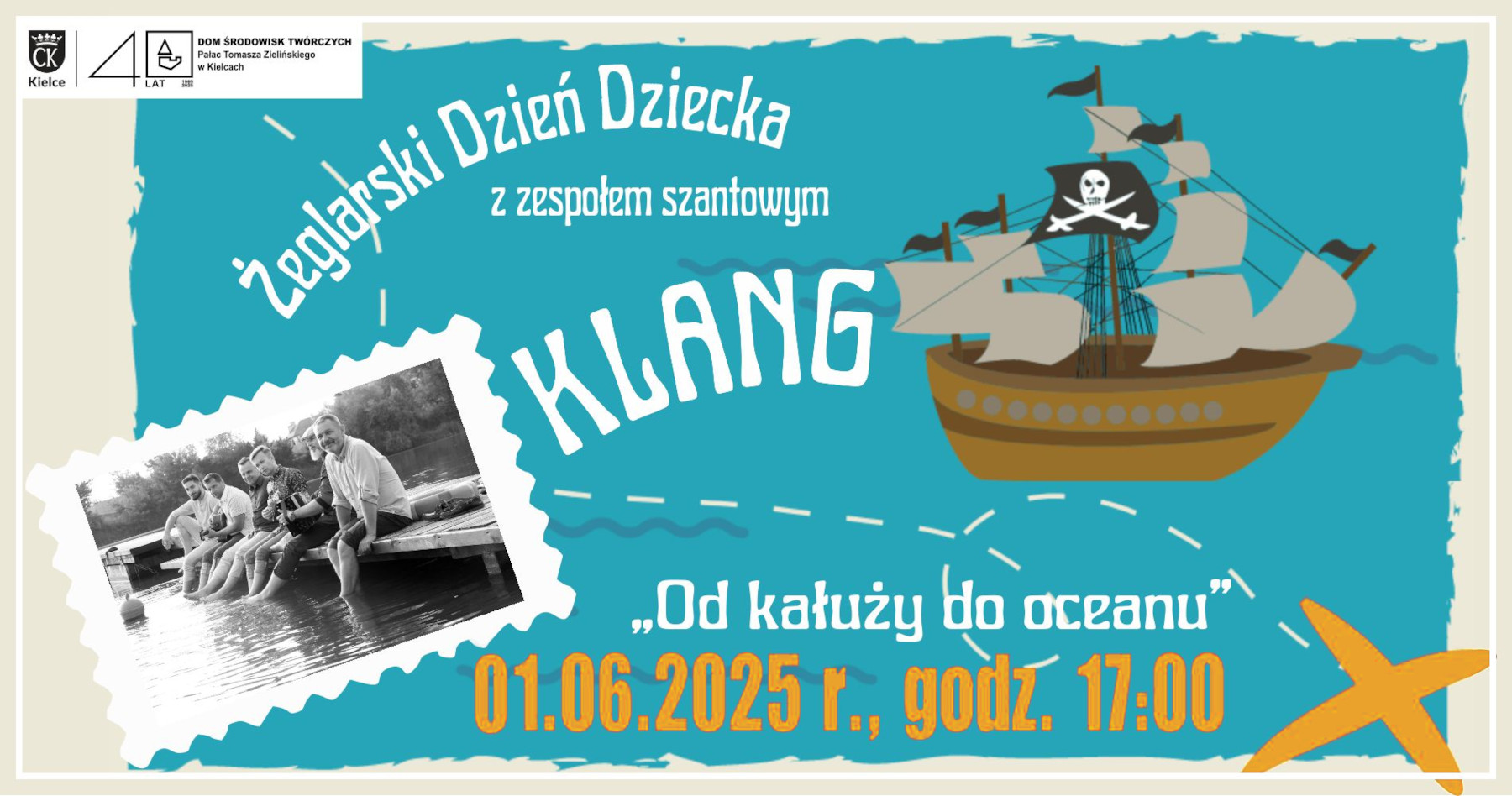 „Od kałuży do oceanu”, czyli Żeglarski Dzień Dziecka z zespołem szantowym Klang - Radio Kielce