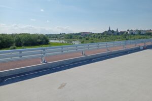 Budowa mostu na Wiśle w Sandomierzu / źródło: GDDKiA
