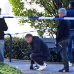 07.05.2025. Warszawa. Działania służb na terenie Kampusu Głównego UW w Warszawie / Fot. PAP/Radek Pietruszka