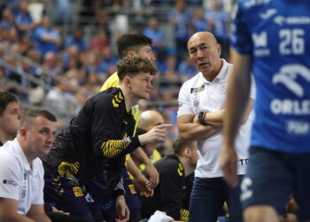 27.05.2025. Płock. Mecz Orlen Wisła Płock - Industria Kielce. Fot. Szymon Łabiński - PAP