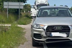 27.05.2025. Łukawa. Wypadek / źródło: KPP Sandomierz