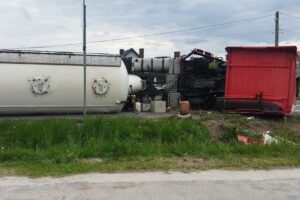 07.05.2025. Szczaworyż. Wypadek / źródło: policja