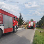 02.05.2025. Skorków, powiat włoszczowski. Wypadek / Fot. Aleksandra Kwaśniewska - Radio Kielce