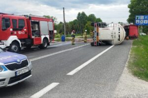 Wypadek w Szczaworyżu. Jedna osoba ranna