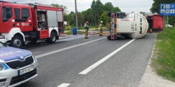 Wypadek w Szczaworyżu. Jedna osoba ranna