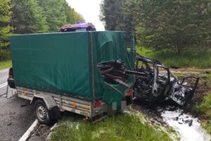 09.05.2025. Trzcianka. Wypadek / Fot. Policja