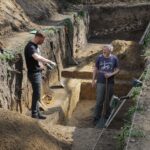 Prace archeologiczne przy Pałacu Wielopolskich w Częstocicach / źródło: Pałac Wielopolskich w Częstocicach - Facebook