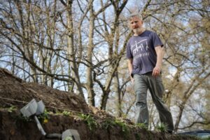 Prace archeologiczne przy Pałacu Wielopolskich w Częstocicach / źródło: Pałac Wielopolskich w Częstocicach - Facebook