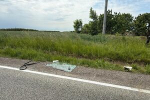 27.05.2025. Łukawa. Wypadek / źródło: KPP Sandomierz