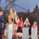 Karol Nawrocki odpowiadał w Końskich na pytania