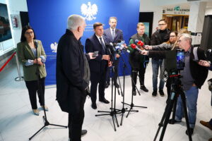 15.05.2025. Kielce. Konferencja prasowa Michała Skotnickiego, wicewojewody świętokrzyskiego dot. konkursu na dyrektora Teatru im. Stefana Żeromskiego w Kielcach / Fot. Wiktor Taszłow - Radio Kielce