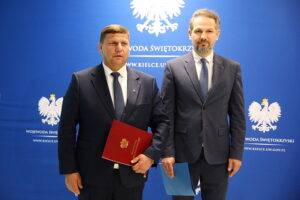 15.05.2025. Kielce. Konferencja prasowa Michała Skotnickiego, wicewojewody świętokrzyskiego dot. konkursu na dyrektora Teatru im. Stefana Żeromskiego w Kielcach / Fot. Wiktor Taszłow - Radio Kielce