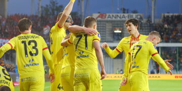 17.05.2025. Kielce. Mecz PKO BP Ekstraklasy: Korona Kielce – Raków Częstochowa / Fot. Wiktor Taszłow - Radio Kielce