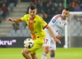 17.05.2025. Kielce. Mecz PKO BP Ekstraklasy: Korona Kielce – Raków Częstochowa. Jewgienij Szykawka / Fot. Wiktor Taszłow - Radio Kielce