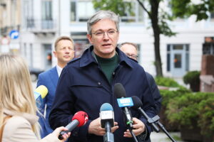 23.05.2025. Kielce. Konferencja prasowa Koalicji Obywatelskiej / Fot. Wiktor Taszłow - Radio Kielce