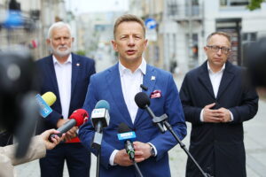 23.05.2025. Kielce. Konferencja prasowa Koalicji Obywatelskiej / Fot. Wiktor Taszłow - Radio Kielce