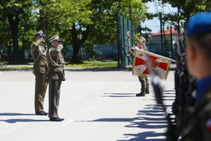 27.05.2025. Kielce. Uroczystość z okazji objęcia obowiązków na stanowisku komendanta Centrum Przygotowań do Misji Zagranicznych / Fot. Wiktor Taszłow - Radio Kielce