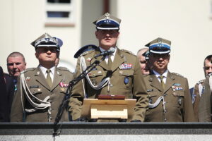 27.05.2025. Kielce. Uroczystość z okazji objęcia obowiązków na stanowisku komendanta Centrum Przygotowań do Misji Zagranicznych / Fot. Wiktor Taszłow - Radio Kielce