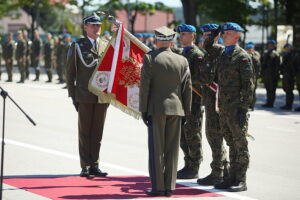 27.05.2025. Kielce. Uroczystość z okazji objęcia obowiązków na stanowisku komendanta Centrum Przygotowań do Misji Zagranicznych / Fot. Wiktor Taszłow - Radio Kielce