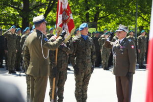 27.05.2025. Kielce. Uroczystość z okazji objęcia obowiązków na stanowisku komendanta Centrum Przygotowań do Misji Zagranicznych / Fot. Wiktor Taszłow - Radio Kielce