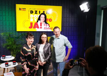 „Dzień Dobry, to Ja! Rozmowy inne niż wszystkie w Radiu Kielce”. Na zdjęciu (od lewej): Magda Galas-Klusek, Ewa Robak, Tomek Dudek / Fot. Wiktor Taszłow - Radio Kielce