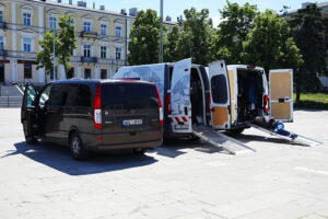Kielce. Plan zdjęciowy serialu „Blizna” / Fot. Wiktor Taszłow - Radio Kielce
