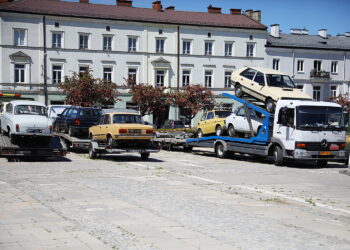 Kielce. Plan zdjęciowy serialu „Blizna” / Fot. Wiktor Taszłow - Radio Kielce