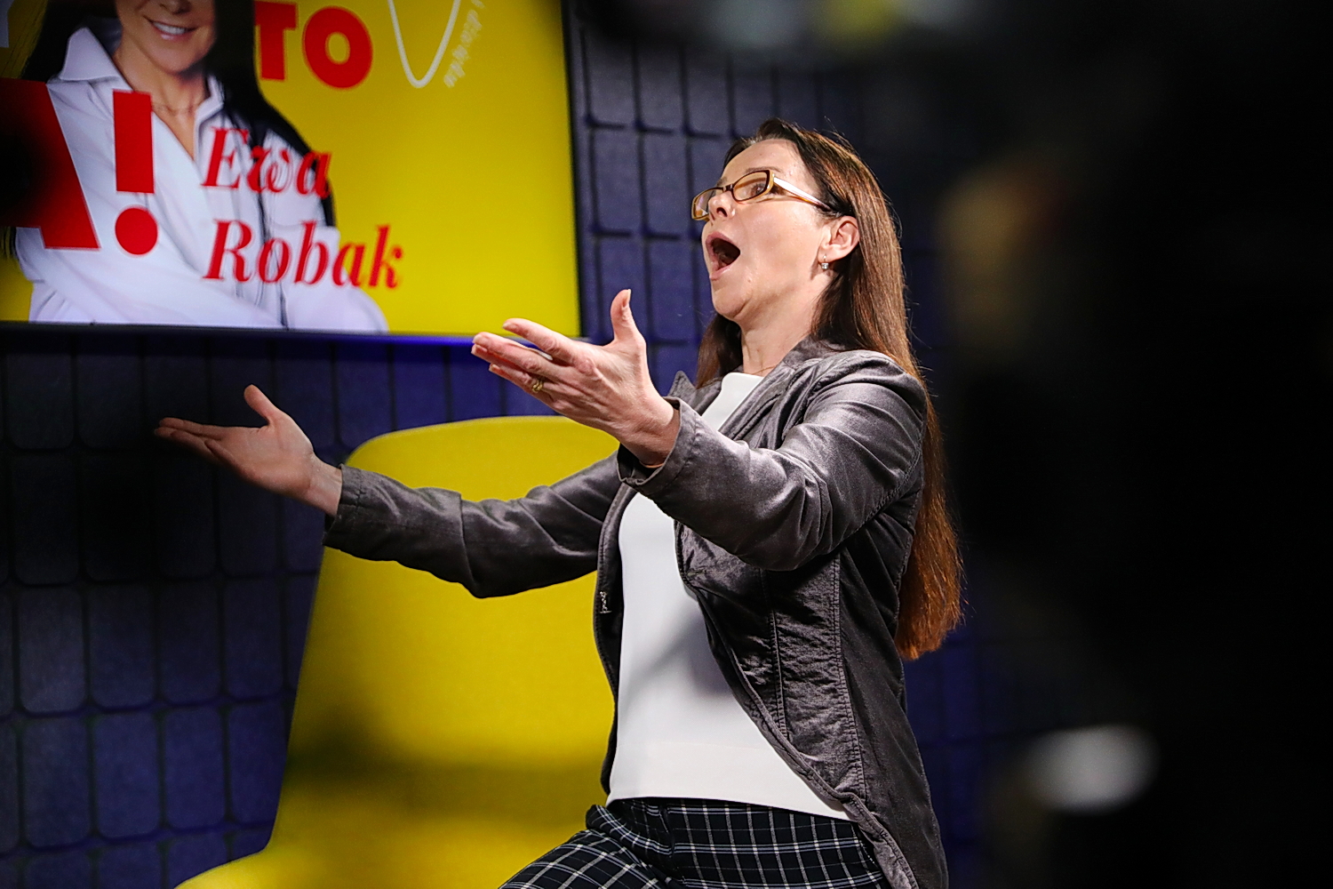 „Dzień Dobry, to Ja! Rozmowy inne niż wszystkie w Radiu Kielce”. Na zdjęciu: Ewa Robak / Fot. Wiktor Taszłow - Radio Kielce „Dzień Dobry, to Ja! Rozmowy inne niż wszystkie w Radiu Kielce”. Na zdjęciu: Ewa Robak / Fot. Wiktor Taszłow - Radio Kielce