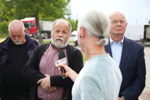 28.05.2025. Brzeziny. Program "Interwencja" Radia Kielce i TVP3 Kielce / Fot. Wiktor Taszłow - Radio Kielce