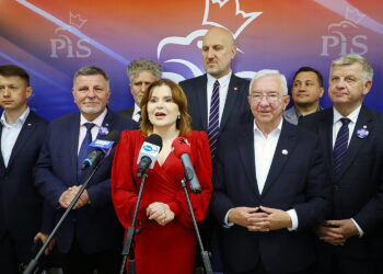 29.05.2025. Kielce. Konferencja Prawa i Sprawiedliwości. Fot. Wiktor Taszłow - Radio Kielce