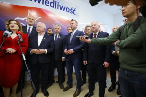 29.05.2025. Kielce. Konferencja Prawa i Sprawiedliwości. Fot. Wiktor Taszłow - Radio Kielce