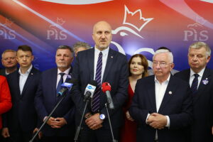 29.05.2025. Kielce. Konferencja Prawa i Sprawiedliwości. Fot. Wiktor Taszłow - Radio Kielce