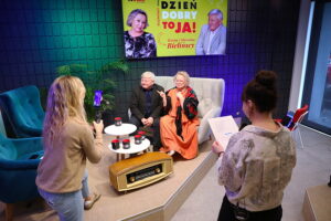 „Dzień Dobry, to Ja! Rozmowy inne niż wszystkie w Radiu Kielce”. Na zdjęciu (od lewej): Magda Galas-Klusek, Tomek Dudek, Mirosław Bieliński, Teresa Bielińska / Fot. Wiktor Taszłow – Radio Kielce