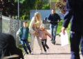 07.05.2025. Kielce. Zdjęcia z planu spotu edukacyjnego, jaki kieleckie starostwo powiatowe przygotowuje we współpracy z Komendą Miejską Policji w Kielcach / Fot. Wiktor Taszłow - Radio Kielce