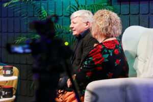 „Dzień Dobry, to Ja! Rozmowy inne niż wszystkie w Radiu Kielce”. Na zdjęciu Mirosław Bieliński i Teresa Bielińska / Fot. Wiktor Taszłow – Radio Kielce
