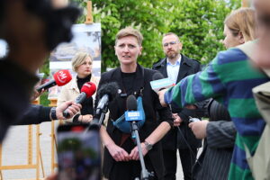 07.05.2025. Kielce. Konferencja nt. planów miasta dotyczących budowy inkubatora przedsiębiorczości / Fot. Wiktor Taszłow - Radio Kielce