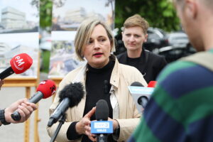 07.05.2025. Kielce. Konferencja nt. planów miasta dotyczących budowy inkubatora przedsiębiorczości / Fot. Wiktor Taszłow - Radio Kielce