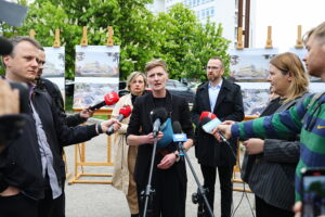 07.05.2025. Kielce. Konferencja nt. planów miasta dotyczących budowy inkubatora przedsiębiorczości / Fot. Wiktor Taszłow - Radio Kielce
