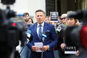 07.05.2025. Kielce. Konferencja radnych z klubu Miasto Przyszłości / Fot. Wiktor Taszłow - Radio Kielce