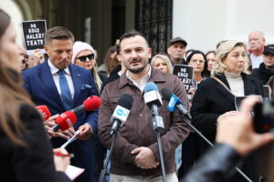 07.05.2025. Kielce. Konferencja radnych z klubu Miasto Przyszłości / Fot. Wiktor Taszłow - Radio Kielce