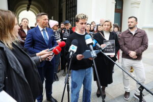 07.05.2025. Kielce. Konferencja radnych z klubu Miasto Przyszłości / Fot. Wiktor Taszłow - Radio Kielce
