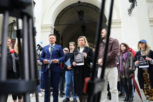 07.05.2025. Kielce. Konferencja radnych z klubu Miasto Przyszłości / Fot. Wiktor Taszłow - Radio Kielce