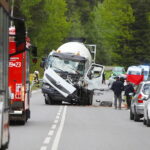 08.05.2025. Niestachów. Wypadek / Fot. Wiktor Taszłow - Radio Kielce