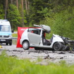 08.05.2025. Niestachów. Wypadek / Fot. Wiktor Taszłow - Radio Kielce