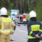 08.05.2025. Niestachów. Wypadek / Fot. Wiktor Taszłow - Radio Kielce