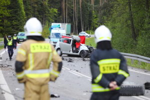 08.05.2025. Niestachów. Wypadek / Fot. Wiktor Taszłow - Radio Kielce